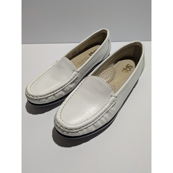 SAS Shoes - SAS Tripad‎ Comfort Loafers Womens 5.5 M White Leather Slip On Shoes